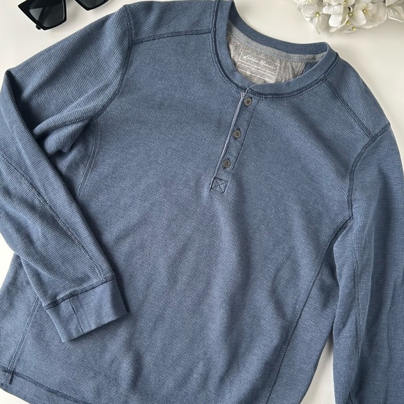 Eddie Bauer Waffle Mens Thermal Long Sleeve - Picture 4 of 6